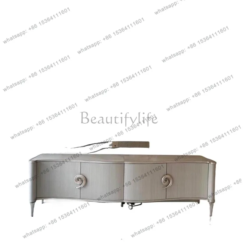 Classic European Silver Tv Cabinet Living Room Japanese Designer Tv Stand Modern Storage Unique Mueble Televisor Furniture Home
Classic European Silver Tv Cabinet Living Room Japanese Designer Tv Stand Modern Storage Unique Mueble Televisor Furniture Home