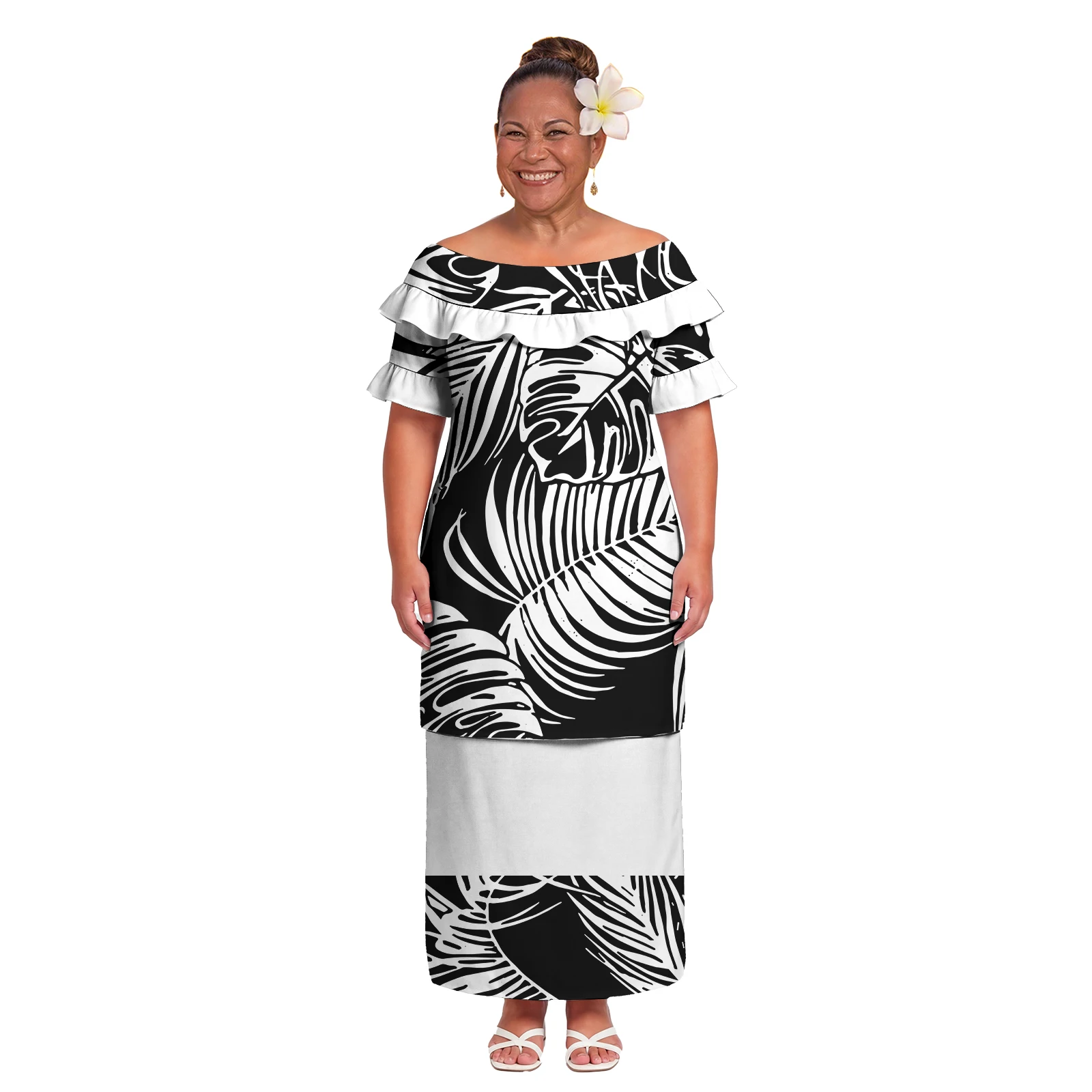 Popular Polynesian Party Prom Ladies Puletasi Hawaiian Beach Cozy Dresses Samoan Tribal Women Puletasi 2 Piece Set Dress Custom
Popular Polynesian Party Prom Ladies Puletasi Hawaiian Beach Cozy Dresses Samoan Tribal Women Puletasi 2 Piece Set Dress Custom