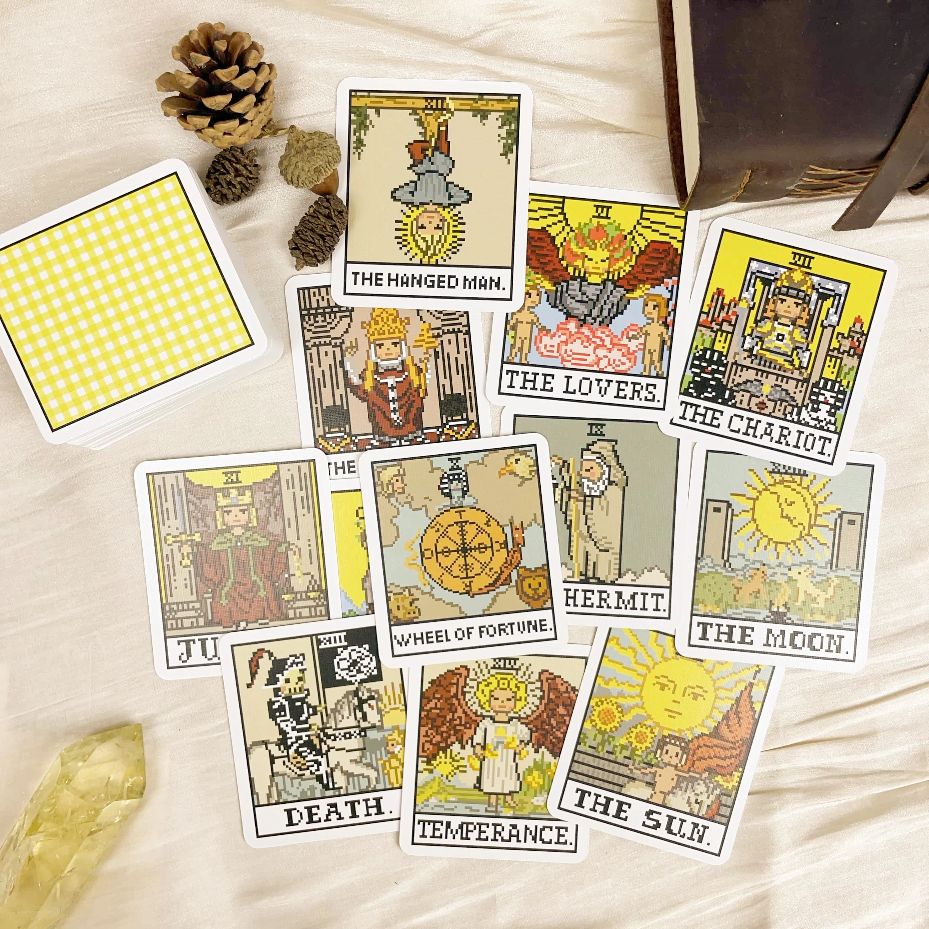 Beginner Cute Classic Tarot Rider Waite Professional 78 Genuine 7.5x6.5cm Mini 8-BIT Fantasy Waite Tarot Cards Deck Spain Russia
Beginner Cute Classic Tarot Rider Waite Professional 78 Genuine 7.5x6.5cm Mini 8-BIT Fantasy Waite Tarot Cards Deck Spain Russia