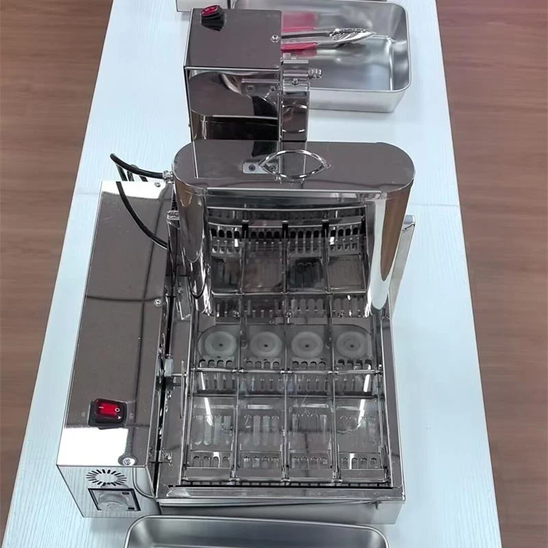 Automatic Electric Donut Machine 4 Rows Doughnut Making Machine Mini Donut Frying Machine Circle Dough Bread Maker Machine