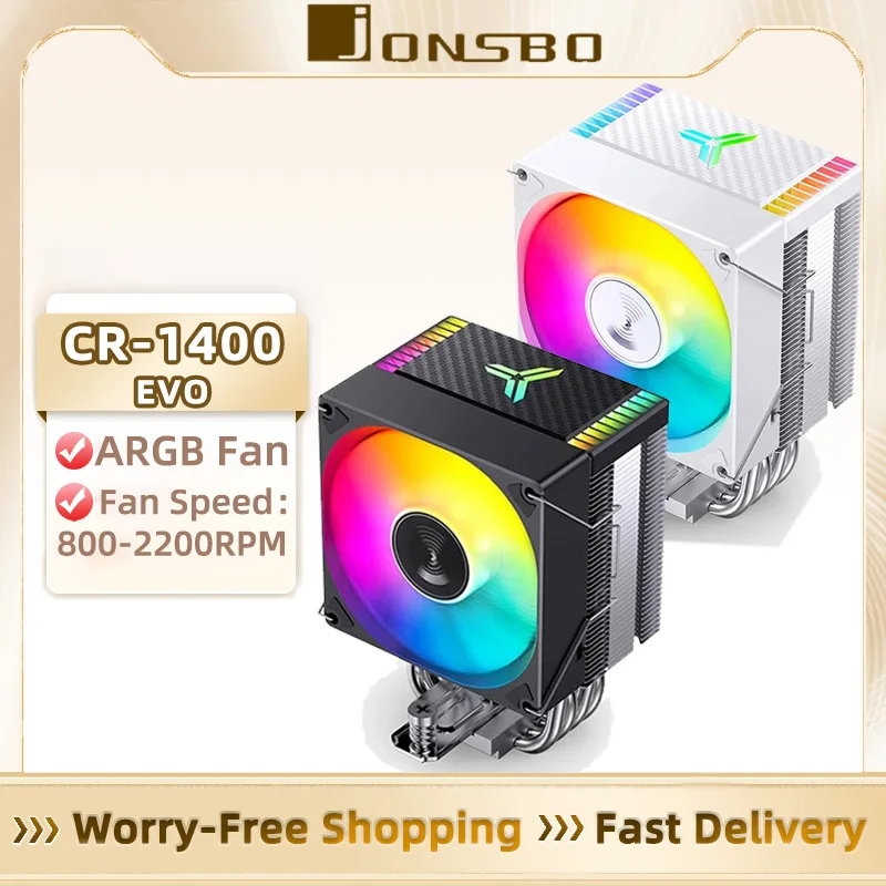 Охлаждающий вентилятор для процессора JONSBO CR-1400 EVO ARGB, 4 тепловых труб, кулер PWM, воздухоохладитель для intel LGA1700 1200 115X AMD AM4 AM5
Охлаждающий вентилятор для процессора JONSBO CR-1400 EVO ARGB, 4 тепловых труб, кулер PWM, воздухоохладитель для intel LGA1700 1200 115X AMD AM4 AM5