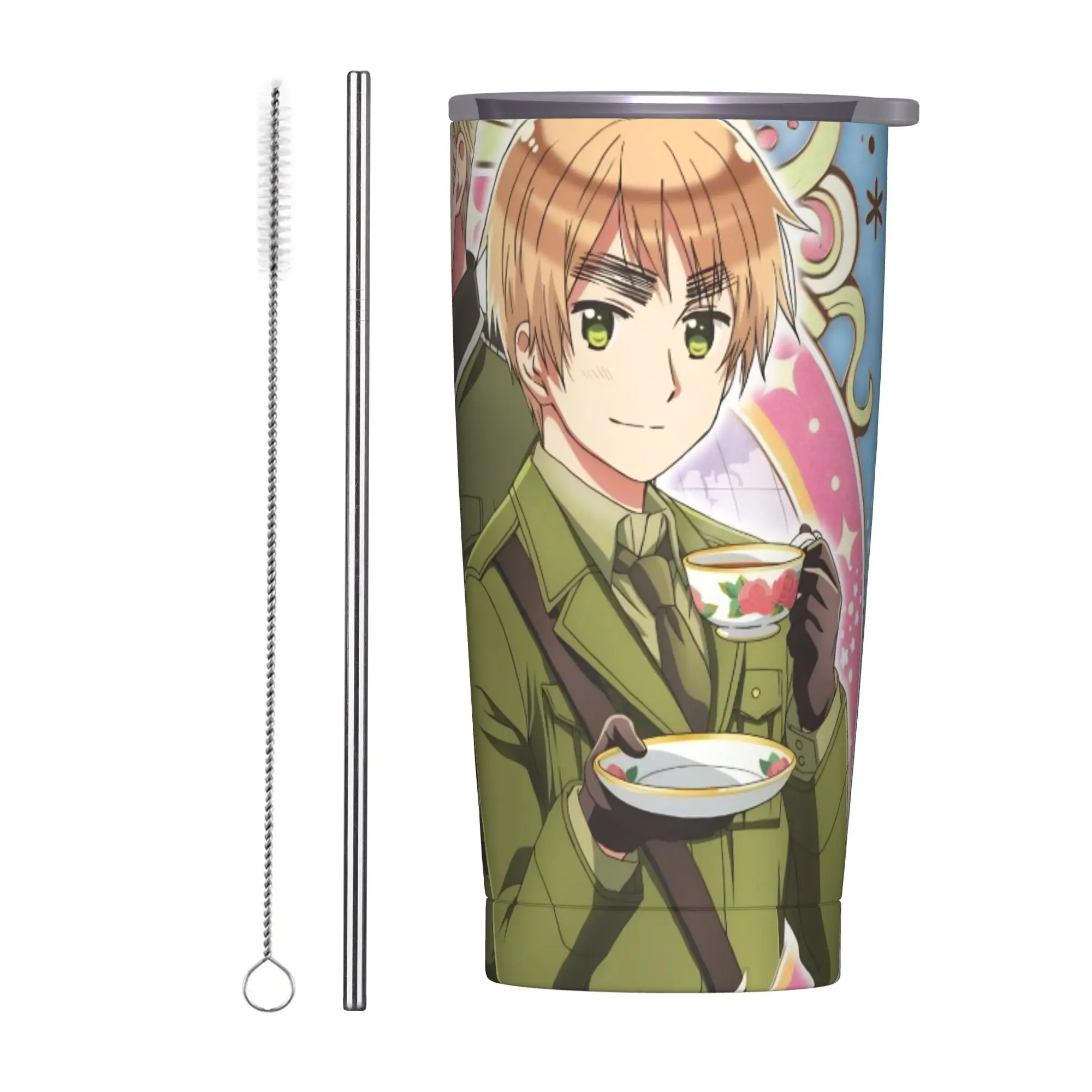 Hetalias Axis Powers Insulated Tumbler with Straws Lid Stainless Steel Thermal Mug Double Wall Hot Cold Drinks Cup 20oz
Hetalias Axis Powers Insulated Tumbler with Straws Lid Stainless Steel Thermal Mug Double Wall Hot Cold Drinks Cup 20oz