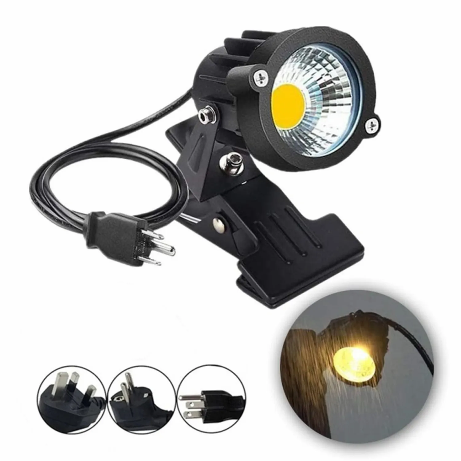 LED Spot Light Plug-in Outdoor/Indoor 12W Clamp Spotlight Clip on Light Uplight for Billboard,Plant Decor,Workshop,Showcase,Desk
LED Spot Light Plug-in Outdoor/Indoor 12W Clamp Spotlight Clip on Light Uplight for Billboard,Plant Decor,Workshop,Showcase,Desk