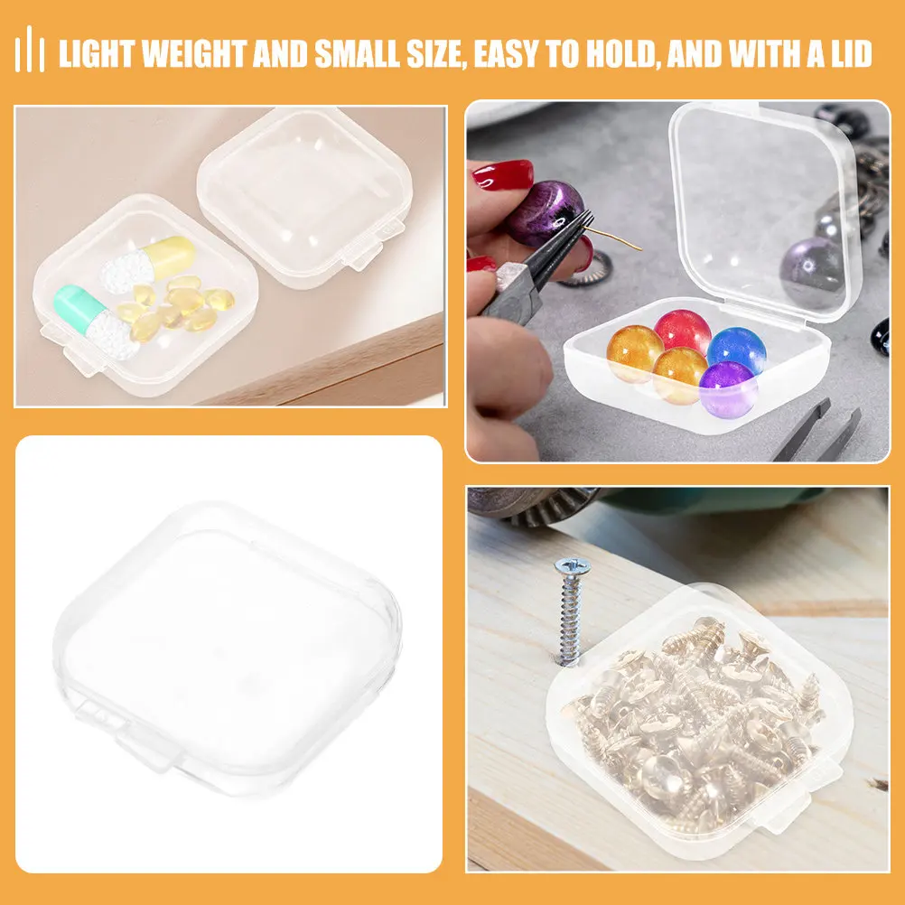 50Pcs Small Organizer Box Multifunctional Mini Jewelry Case Clear Plastic Containers Small Organizer Box Mini Trinket Case
50Pcs Small Organizer Box Multifunctional Mini Jewelry Case Clear Plastic Containers Small Organizer Box Mini Trinket Case