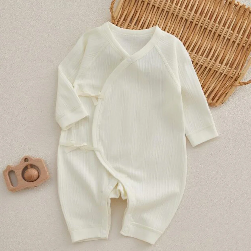 Baby Girl Newborn Clothes Long Sleeve Rompers Solid Color Cotton Spring Autumn Baby Jumpsuits For Boys Hospital 0-6 Months
Baby Girl Newborn Clothes Long Sleeve Rompers Solid Color Cotton Spring Autumn Baby Jumpsuits For Boys Hospital 0-6 Months