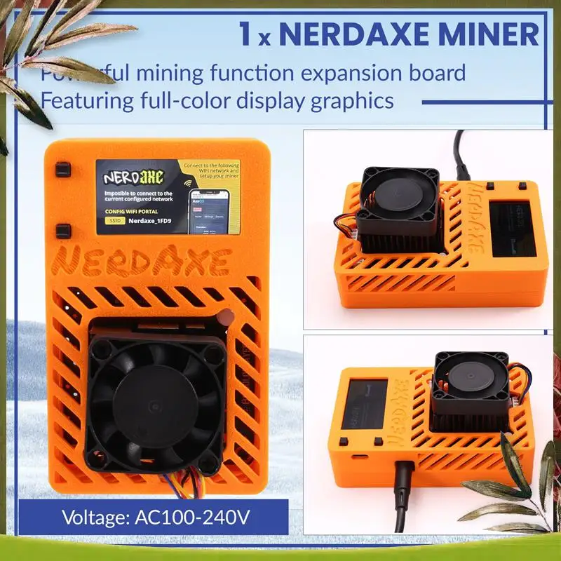 New-Nerdaxe Nerdminer Miner 500Gh/S BM1366 ASIC Chip Solo Lottery BTC Miner Bitaxe Lottery Mining Miner
New-Nerdaxe Nerdminer Miner 500Gh/S BM1366 ASIC Chip Solo Lottery BTC Miner Bitaxe Lottery Mining Miner