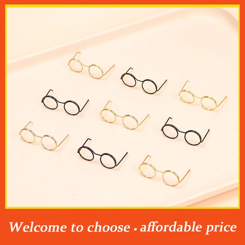 TH 10Pcs new Retro Mini Metal Round Doll Glasses Frame Lensless Miniature Eyewear Great For Plush Doll Decoration Accessories
TH 10Pcs new Retro Mini Metal Round Doll Glasses Frame Lensless Miniature Eyewear Great For Plush Doll Decoration Accessories