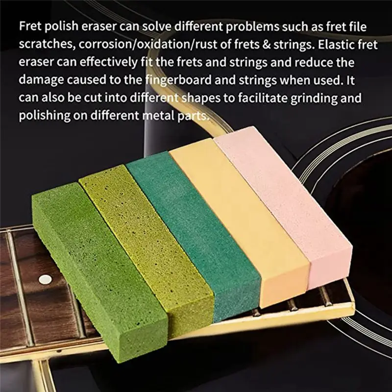 T34C Fingerboard Eraser for Guitar, Fingerboard Polishing Rubber Block for Fingerboard Cord and Metal, Set of 5 Grit
T34C Fingerboard Eraser for Guitar, Fingerboard Polishing Rubber Block for Fingerboard Cord and Metal, Set of 5 Grit