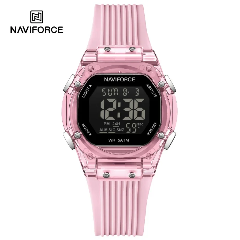 NAVIFORCE NF7127 Stylish Female Digital Chronograph Calendar Alarm Clock LED Backlight Silica Strap Multifunction Watch
NAVIFORCE NF7127 Stylish Female Digital Chronograph Calendar Alarm Clock LED Backlight Silica Strap Multifunction Watch