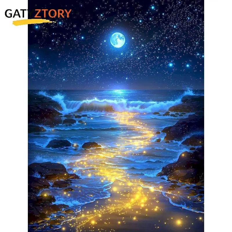 GATYZTORY Moonlight Paint By Numbers Frameless Crafts DIY Kits for Beginners Scenery Crafts Gift Home Decor Artwork
GATYZTORY Moonlight Paint By Numbers Frameless Crafts DIY Kits for Beginners Scenery Crafts Gift Home Decor Artwork