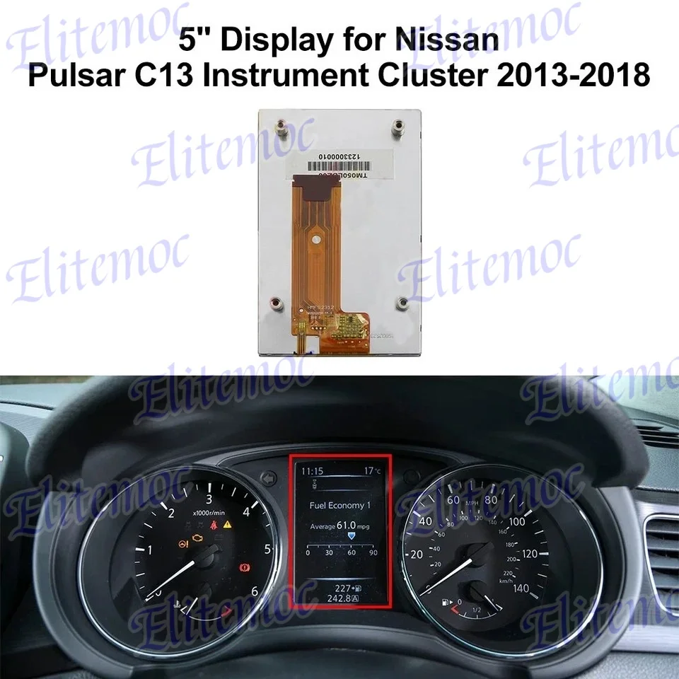 5" LCD Display TM050LDZ00 For Nissan X-Trail Qashqai Original Combo Instrument TM050LDZOO
5" LCD Display TM050LDZ00 For Nissan X-Trail Qashqai Original Combo Instrument TM050LDZOO