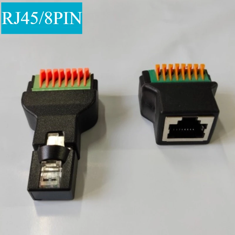 RJ45 to Screw Terminal Block 8P Connector Ethernet Rj45 Male Female To 8 Pin Screw Terminal Network Adapter Cable For CCTV DVR
RJ45 to Screw Terminal Block 8P Connector Ethernet Rj45 Male Female To 8 Pin Screw Terminal Network Adapter Cable For CCTV DVR