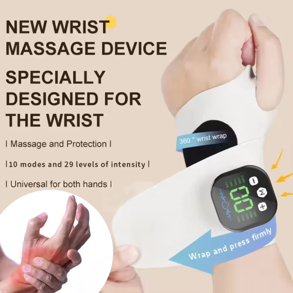 EMS Electric Hand Wrist Massager Vibration Massage Relieve Hand Muscle Fatigue USB Rechargeable Wrist Brace Wrap Hand Belt
EMS Electric Hand Wrist Massager Vibration Massage Relieve Hand Muscle Fatigue USB Rechargeable Wrist Brace Wrap Hand Belt