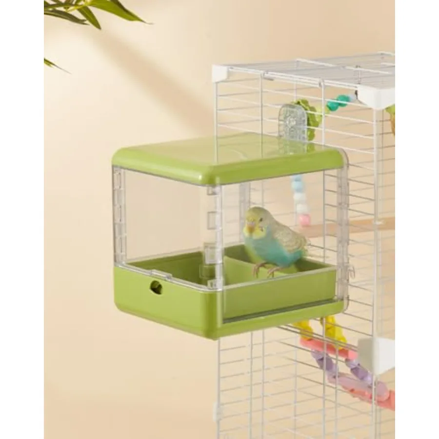 Bird Feeder and Bath for Cage, Hanging Bird Bathtub Bath Shower Box Bowl, Bird Cage Accessories Suitable for Small Medium Birds
Bird Feeder and Bath for Cage, Hanging Bird Bathtub Bath Shower Box Bowl, Bird Cage Accessories Suitable for Small Medium Birds