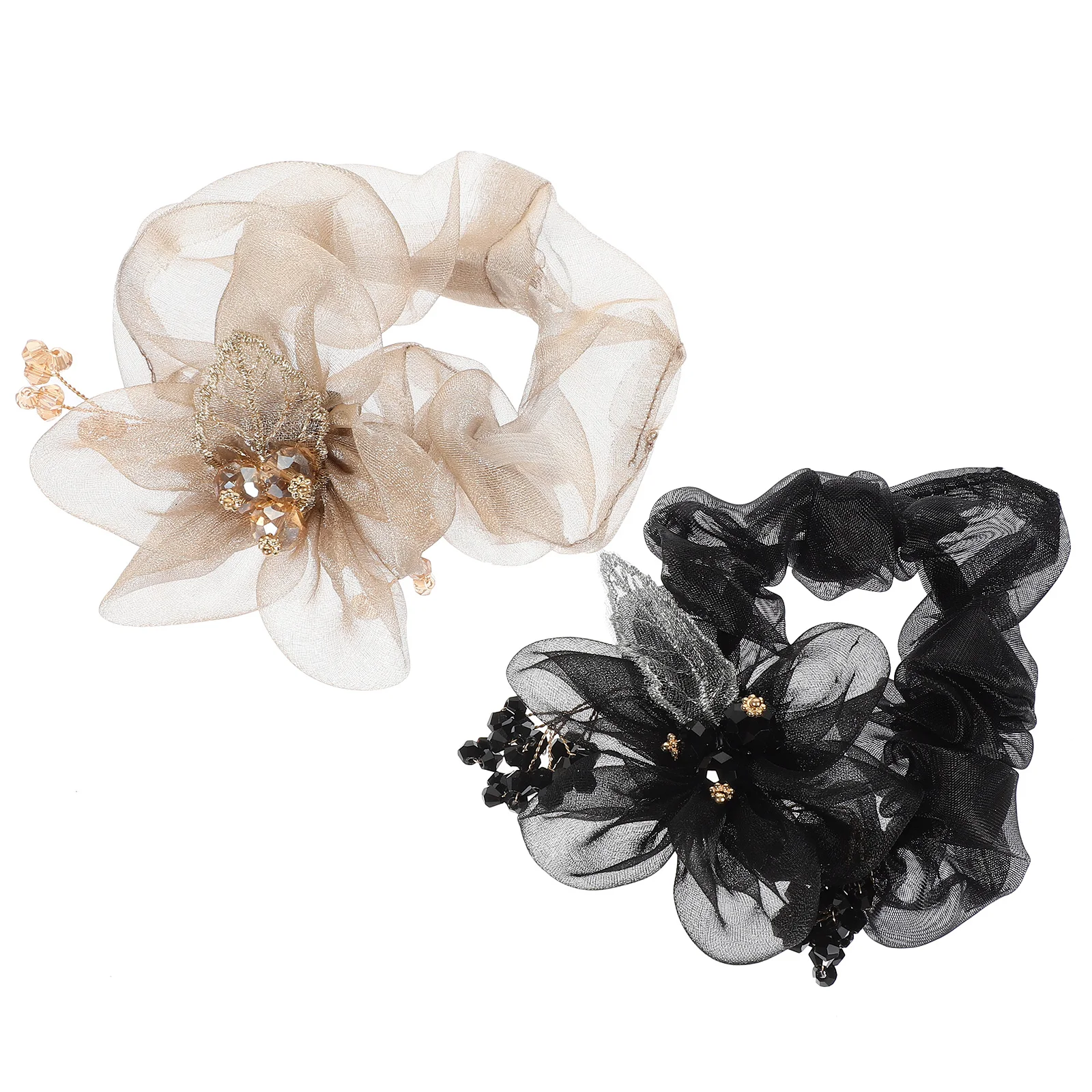 2Pcs Organza Ties Elastic Bands Black Hair Ties For Women Women Girls Bun Holders Versatile Accessories
2Pcs Organza Ties Elastic Bands Black Hair Ties For Women Women Girls Bun Holders Versatile Accessories