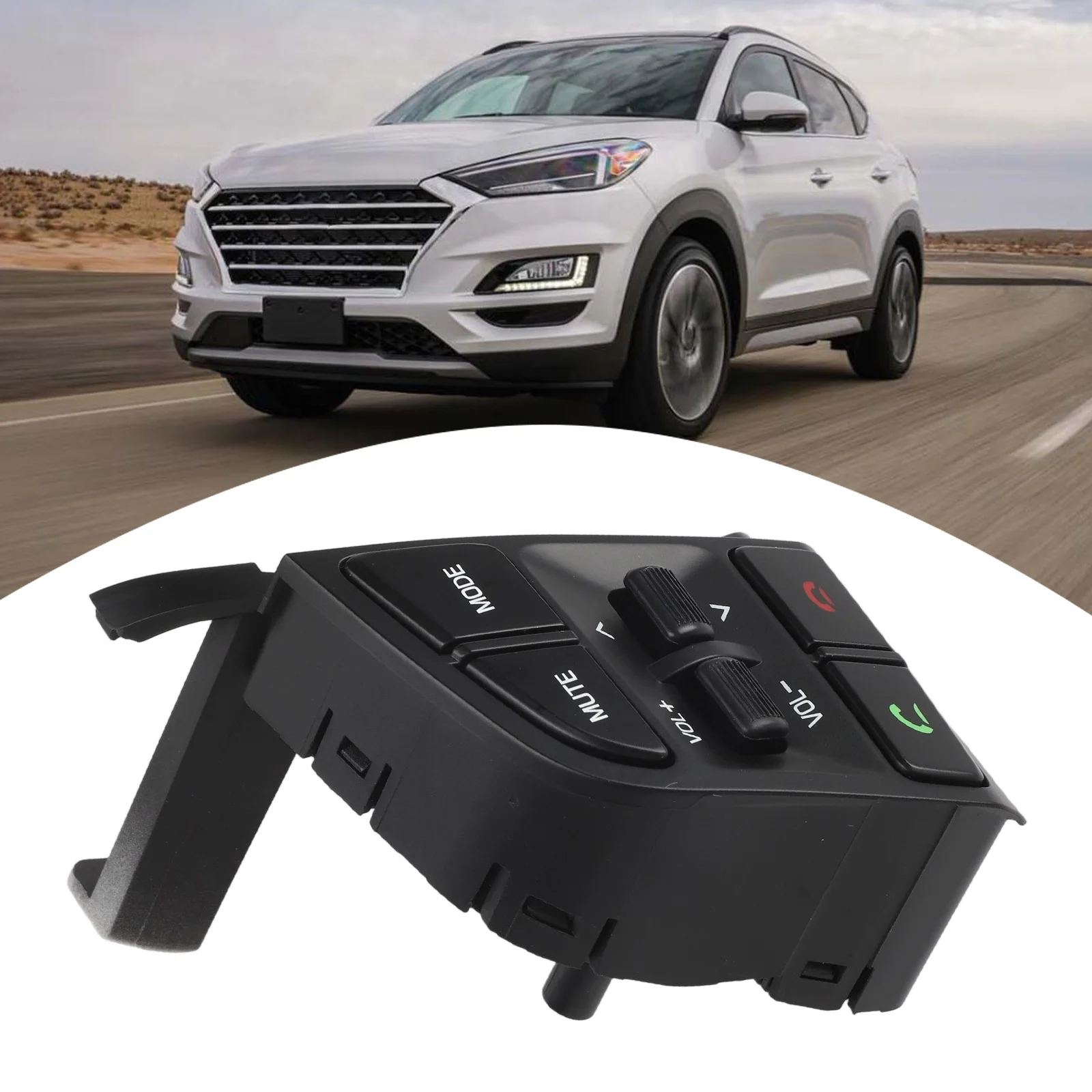 Left Steering Wheel Control Switch Button for Hyundai Tucson 2015 2018 Models with OEM Number 96710D35004X ABS Material
Left Steering Wheel Control Switch Button for Hyundai Tucson 2015 2018 Models with OEM Number 96710D35004X ABS Material