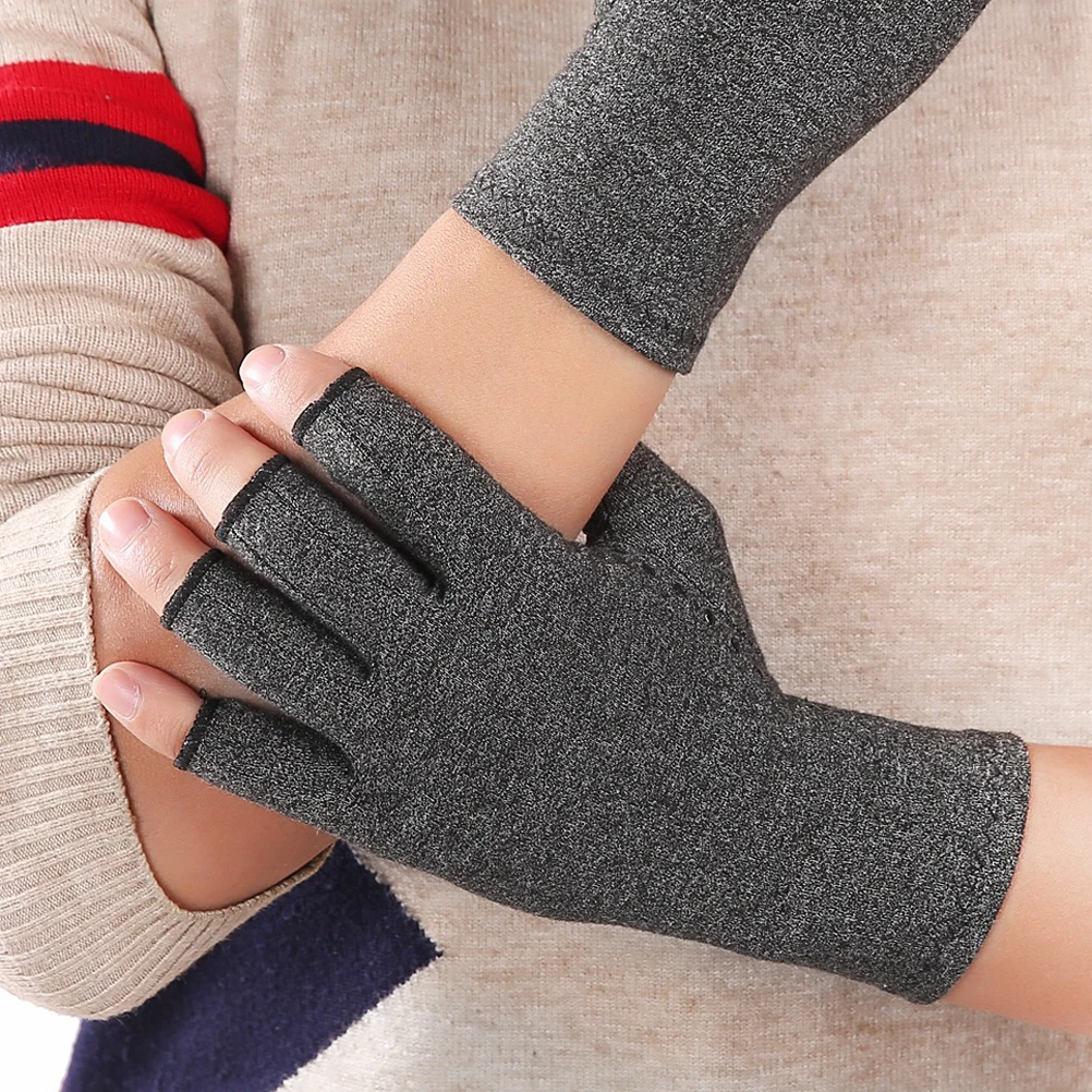 Anti Slip Gloves Open Finger Grey Compression Compression Gloves for Arthritis Carpal Tunnel Gardening Cooking
Anti Slip Gloves Open Finger Grey Compression Compression Gloves for Arthritis Carpal Tunnel Gardening Cooking