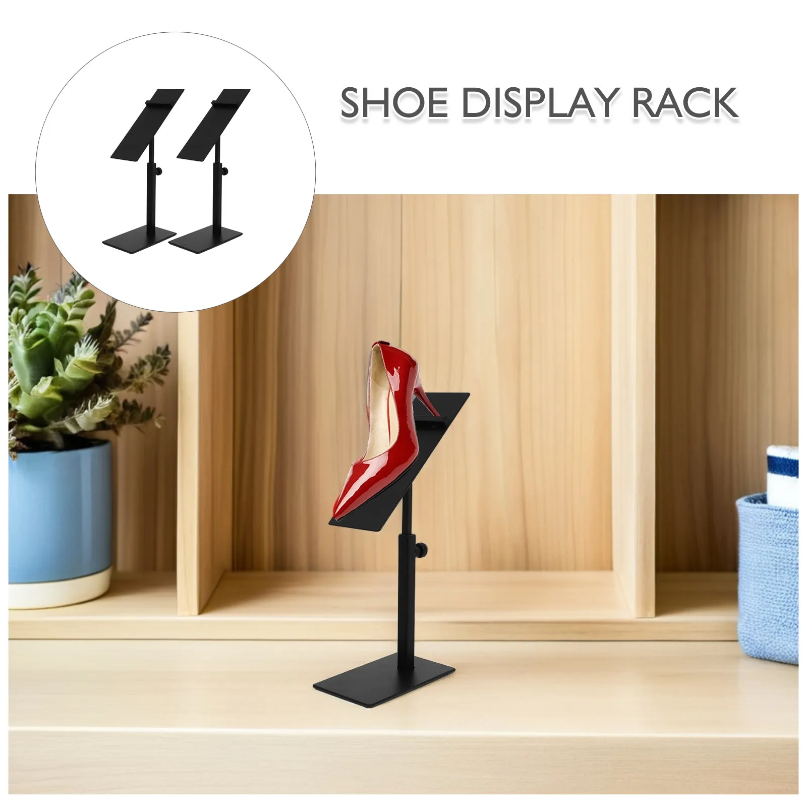 2Pcs Adjustable Shoe Display Stand Stainless Steel Sturdy Shoe Rack for High Heels Shoes Home Shopping Mall Display
2Pcs Adjustable Shoe Display Stand Stainless Steel Sturdy Shoe Rack for High Heels Shoes Home Shopping Mall Display