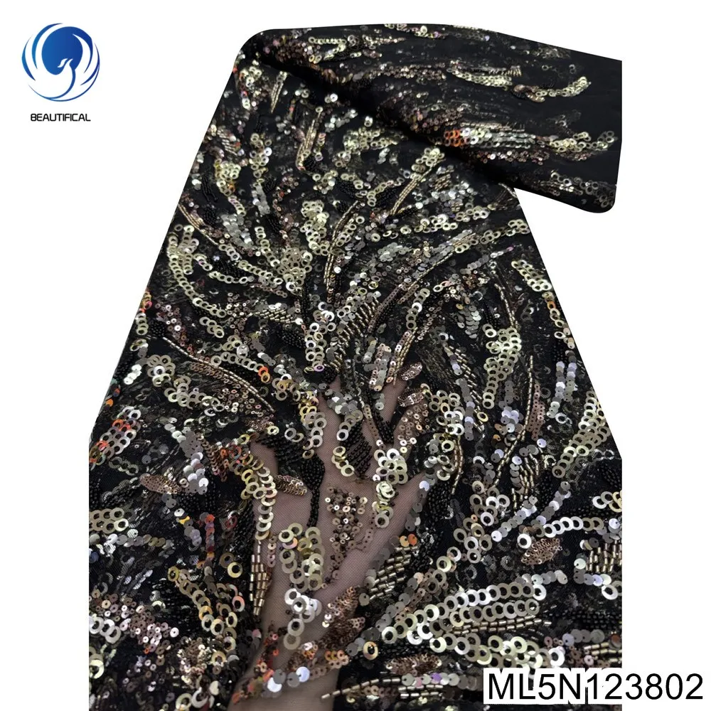 Glamorous Party Dress with Stylish Temperament Sequins Sewing Material 2025 Black French African Beaded Lace Fabric ML5N1238
Glamorous Party Dress with Stylish Temperament Sequins Sewing Material 2025 Black French African Beaded Lace Fabric ML5N1238