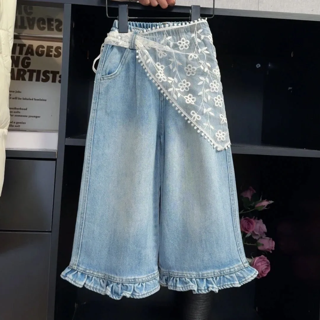 Spring Autumn Baby Girl's Denim Jeans Children's Casual Straight Leg Trousers Korean Style Long Pants for Kids
Spring Autumn Baby Girl's Denim Jeans Children's Casual Straight Leg Trousers Korean Style Long Pants for Kids