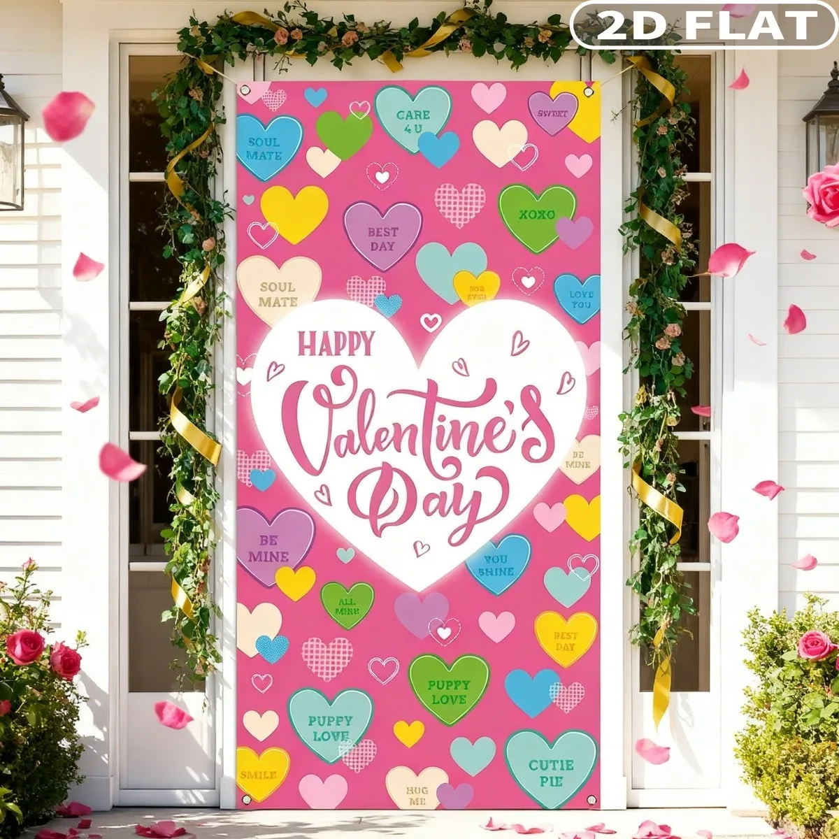 2D FLAT 1 шт., гобелены «С Днем Святого Валентина», дверная крышка с втулками, прочная полиэфирная ткань, 3x6 футов романтического карамельного цвета
2D FLAT 1 шт., гобелены «С Днем Святого Валентина», дверная крышка с втулками, прочная полиэфирная ткань, 3x6 футов романтического карамельного цвета