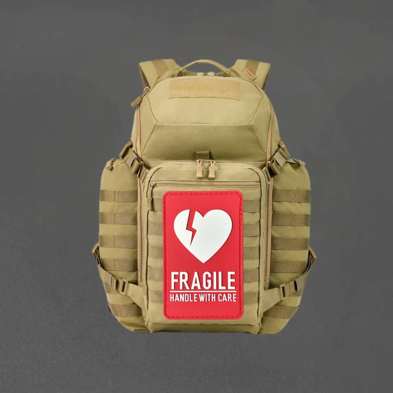 FRAGILE Chevron PVC Patch Tactical Vest Hook and Loop Hats Morale Badge Military Backpack Stickers Armband Patches for Clothing
FRAGILE Chevron PVC Patch Tactical Vest Hook and Loop Hats Morale Badge Military Backpack Stickers Armband Patches for Clothing