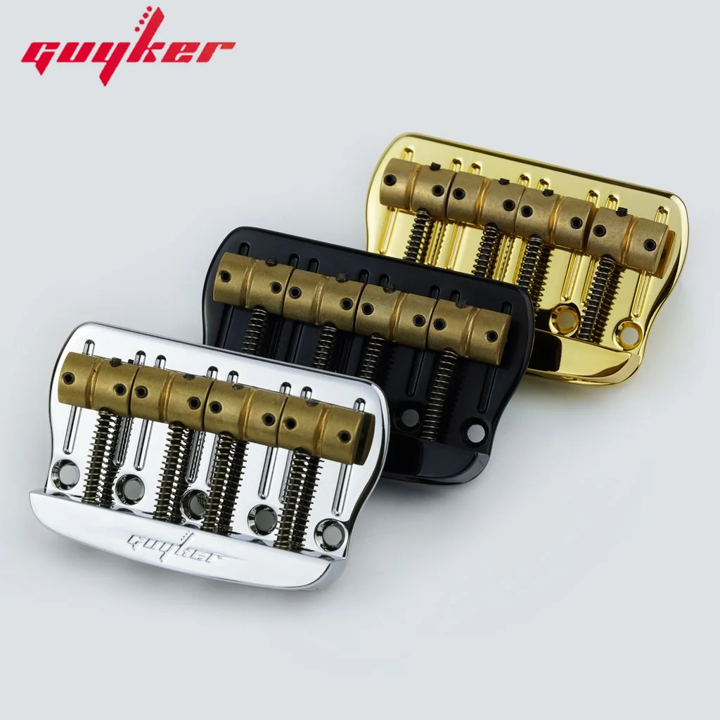 Guyker 4 String Bass Bridge With Vintage Machined Brass Saddles Tailpiece Replacement
Guyker 4 String Bass Bridge With Vintage Machined Brass Saddles Tailpiece Replacement