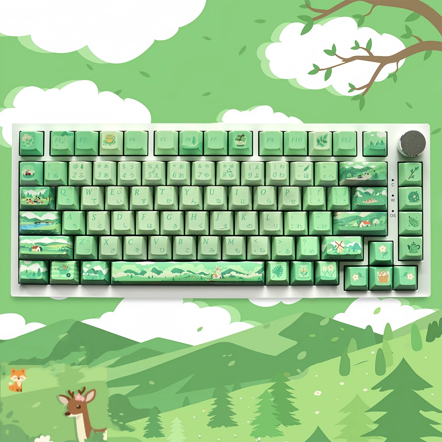 Spring Fun Theme Keycaps PBT Material Green Lifeful Scenery Japanese Key Cap 130 keys For Cherry Profile Mx Mechanical Keyboard
Spring Fun Theme Keycaps PBT Material Green Lifeful Scenery Japanese Key Cap 130 keys For Cherry Profile Mx Mechanical Keyboard