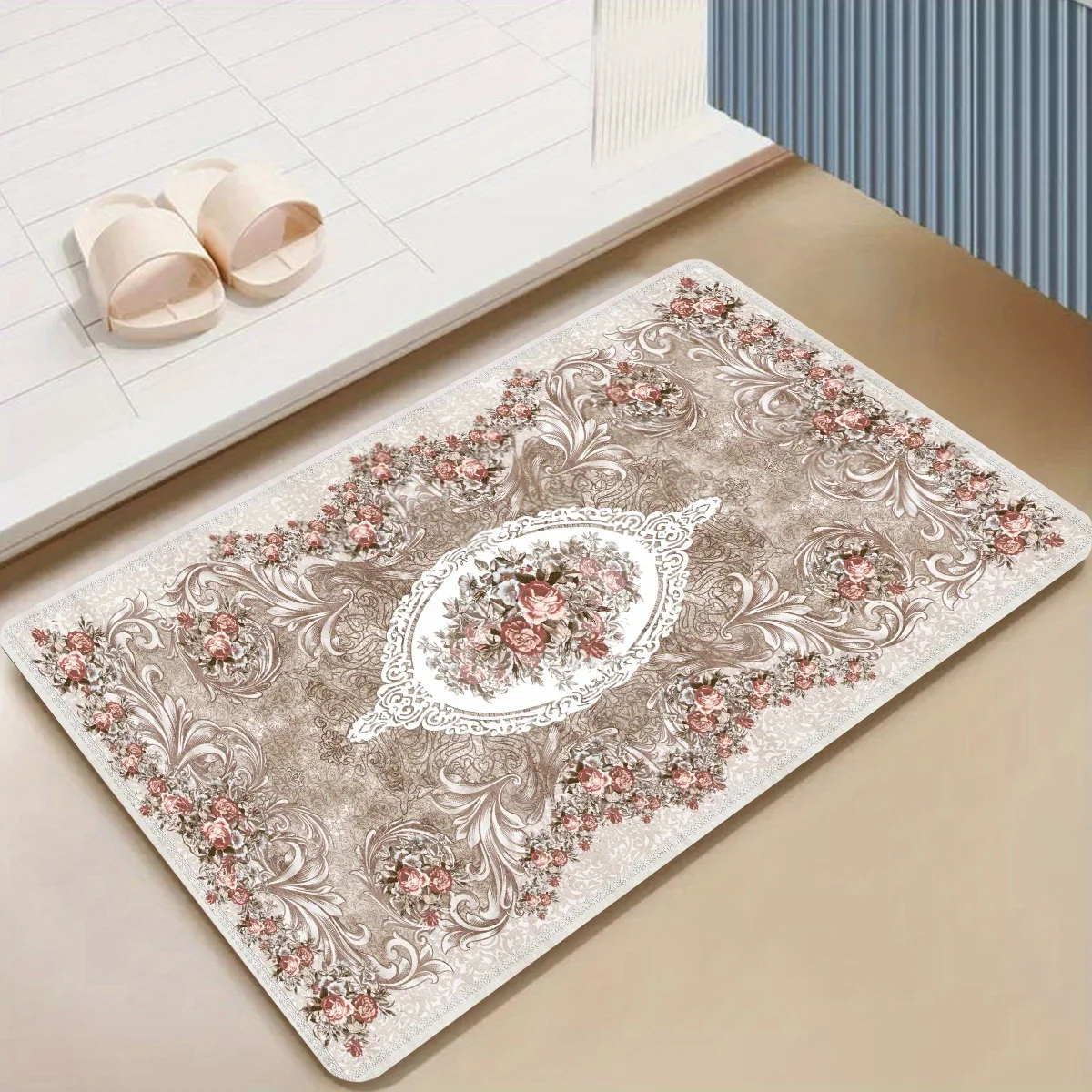 Retro Floral Pattern Persian Design Bathroom Anti-silp Doormat Suitable for Living Room Entrance Decorations and Accessories Pad
Retro Floral Pattern Persian Design Bathroom Anti-silp Doormat Suitable for Living Room Entrance Decorations and Accessories Pad