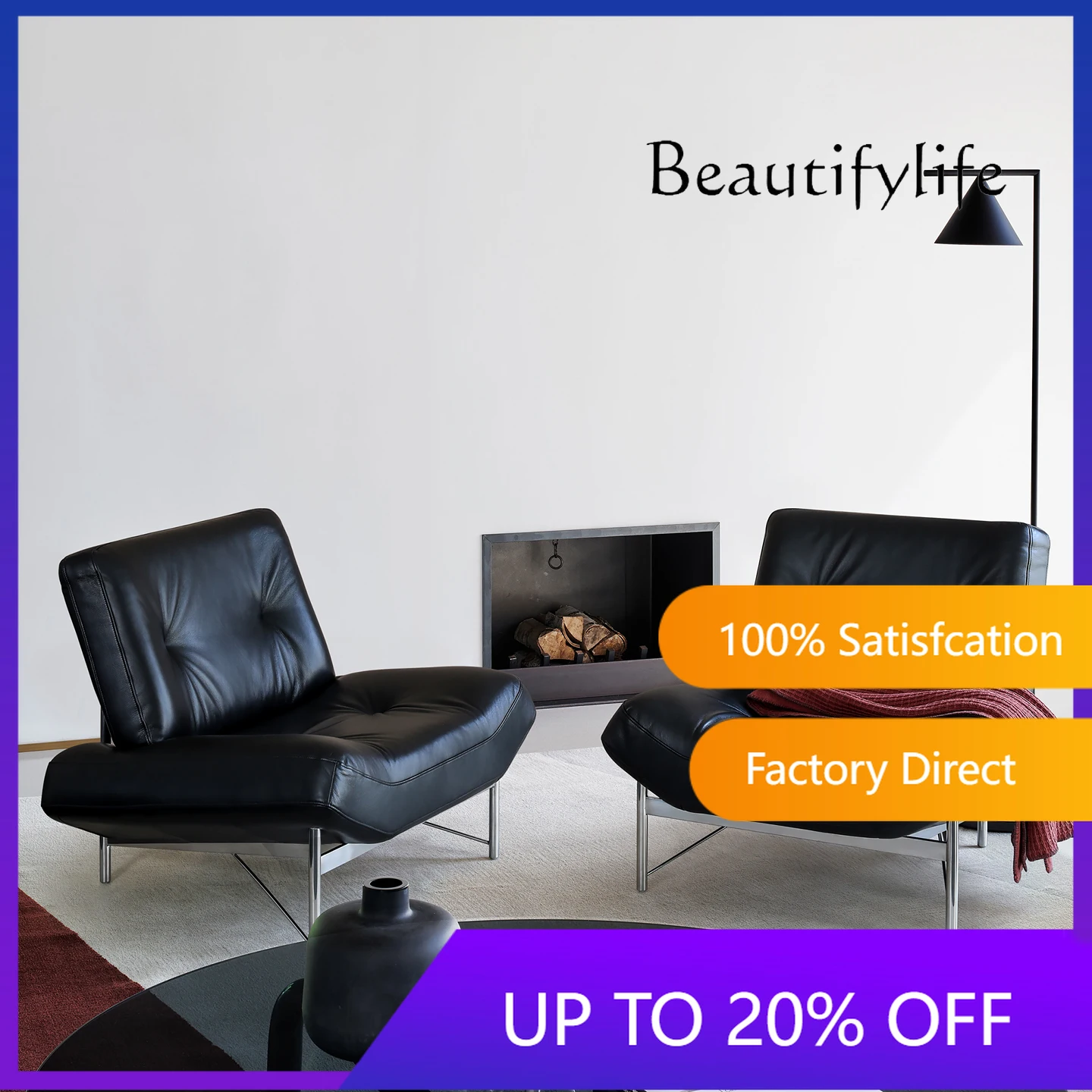 Nordic medieval retro Bauhaus leather fabric single sofa leisure chair high backrest
Nordic medieval retro Bauhaus leather fabric single sofa leisure chair high backrest