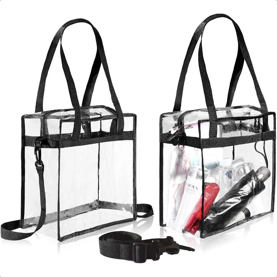 BAGAIL Clear Bags Stadium Appd Clear Tote Bag with Zipper Closure Crossbody Menger Shoulder Bag with Adjustable Strap
BAGAIL Clear Bags Stadium Appd Clear Tote Bag with Zipper Closure Crossbody Menger Shoulder Bag with Adjustable Strap