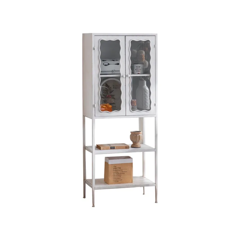Glass creative cabinet living room kitchen storage display cabinet French old wrought iron metal cabinet
Glass creative cabinet living room kitchen storage display cabinet French old wrought iron metal cabinet
