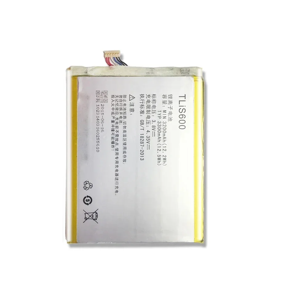 TLiS600 Cable Version For Tcl S720T S720 P728M S725T S750T Mobile Phone Battery 3300mAh High Performance
TLiS600 Cable Version For Tcl S720T S720 P728M S725T S750T Mobile Phone Battery 3300mAh High Performance
