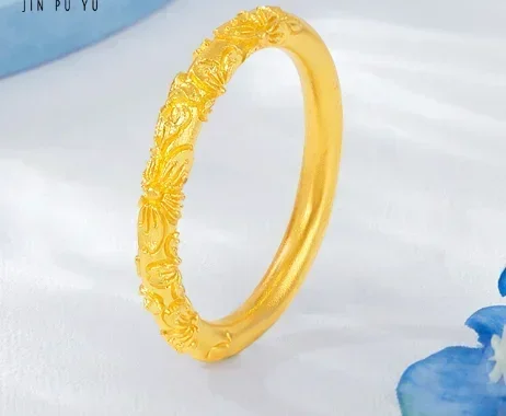 Кольца из 3D-твердого золота, кольца из чистого золота 24 карата, кольца на палец, золотое кольцо с цветком
Кольца из 3D-твердого золота, кольца из чистого золота 24 карата, кольца на палец, золотое кольцо с цветком