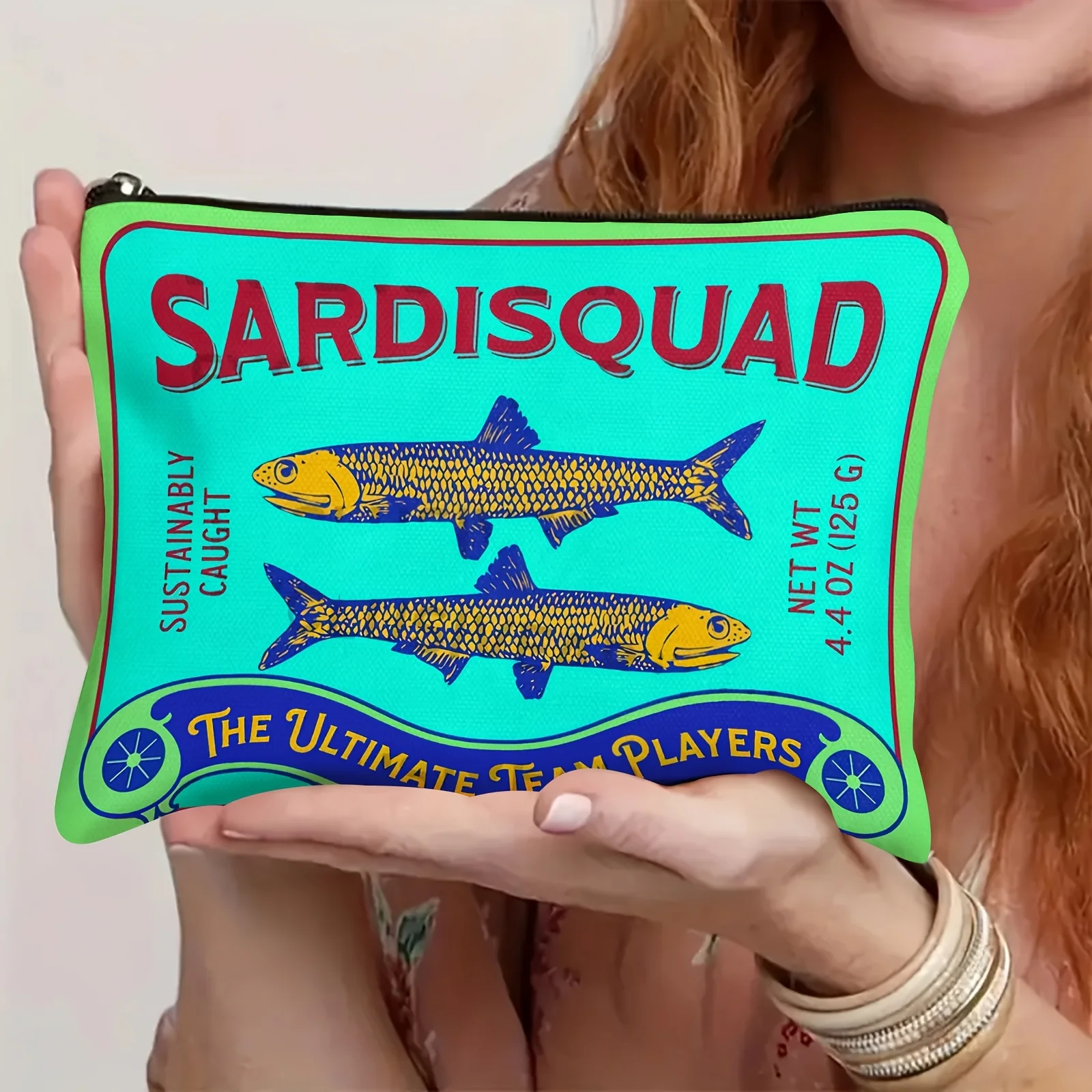Sardines Tin Mini Cosmetic Bag Tinned Fish Accessory Clutch Trendy Sardines Mini Bag Sardines Zipper Pouch Retro Pencil Case
Sardines Tin Mini Cosmetic Bag Tinned Fish Accessory Clutch Trendy Sardines Mini Bag Sardines Zipper Pouch Retro Pencil Case