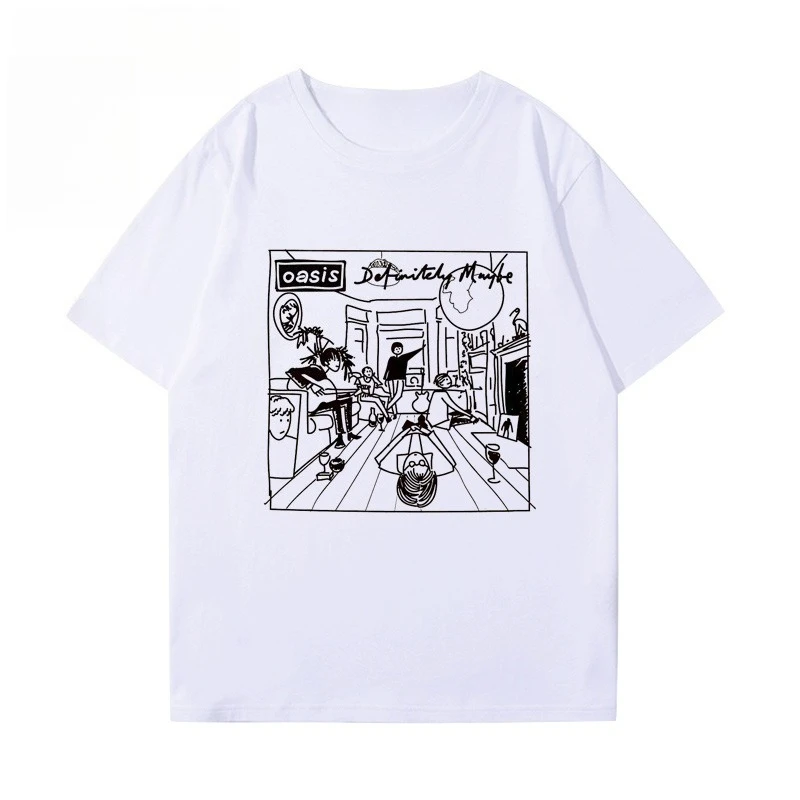 Oasis Oasis Band Album T-Shirt Men's and Women's Summer American Vintage British Rock Graffiti Short Sleeve Clothes Casual Top
Oasis Oasis Band Album T-Shirt Men's and Women's Summer American Vintage British Rock Graffiti Short Sleeve Clothes Casual Top
