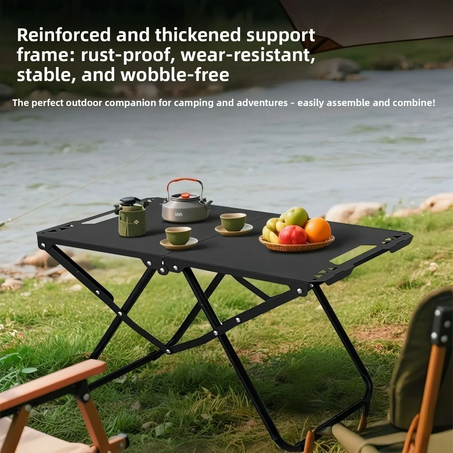 Lightweight carbon steel tactical folding camping table, multi-purpose BBQ and picnic table, outdoor travel, hiking and camping
Lightweight carbon steel tactical folding camping table, multi-purpose BBQ and picnic table, outdoor travel, hiking and camping