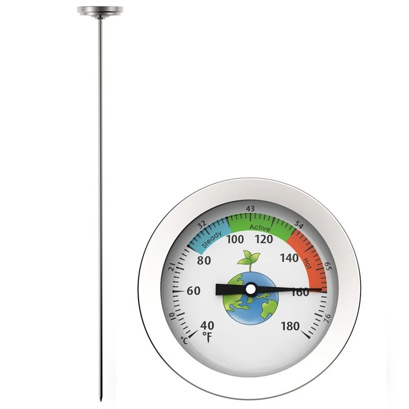 304 Stainless Steel Compost Thermometer Soil Thermometer 50cm Probe High Temperature Composting
304 Stainless Steel Compost Thermometer Soil Thermometer 50cm Probe High Temperature Composting