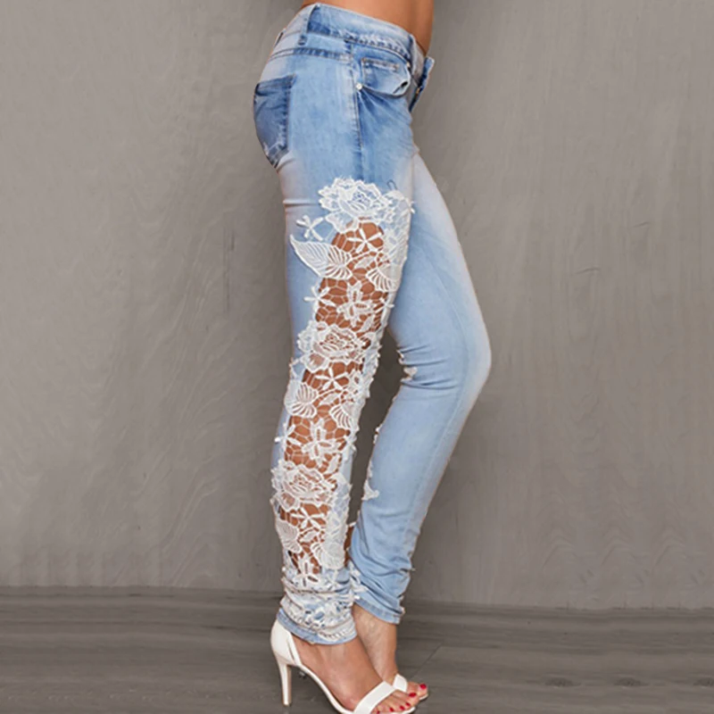 Denim Women's Jeans Lace Hollow Out Appliques Transports Match Pencil Floral Fashion Pants Jeans Push Up Leggings Y2k Clothes
Denim Women's Jeans Lace Hollow Out Appliques Transports Match Pencil Floral Fashion Pants Jeans Push Up Leggings Y2k Clothes