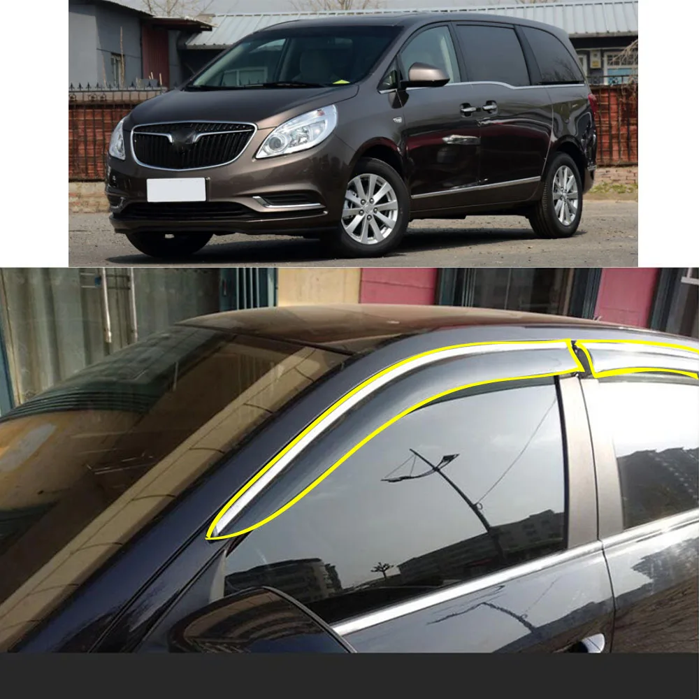 Car Body Styling Sticker Plastic Window Glass Wind Visor Rain/Sun Guard Vent For BUICK GL8 2011 2012 2013 2014 2015 2016 2017
Car Body Styling Sticker Plastic Window Glass Wind Visor Rain/Sun Guard Vent For BUICK GL8 2011 2012 2013 2014 2015 2016 2017