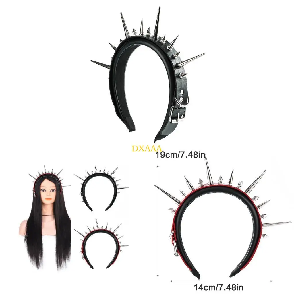 DXAA Rivet Studded PU Leather Hairband Rock Punk Headwear For Adult Concerts Event
DXAA Rivet Studded PU Leather Hairband Rock Punk Headwear For Adult Concerts Event