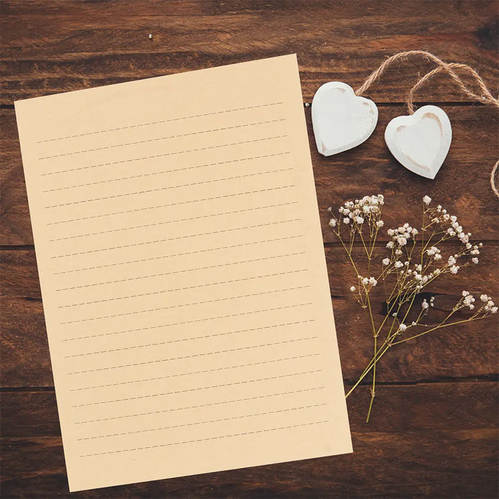 50 Sheets Sturdy Kraft Letter Paper Vintage Lined Writing Stationery for Handwriting Calligraphy Graduation Notes A5 Size No
50 Sheets Sturdy Kraft Letter Paper Vintage Lined Writing Stationery for Handwriting Calligraphy Graduation Notes A5 Size No