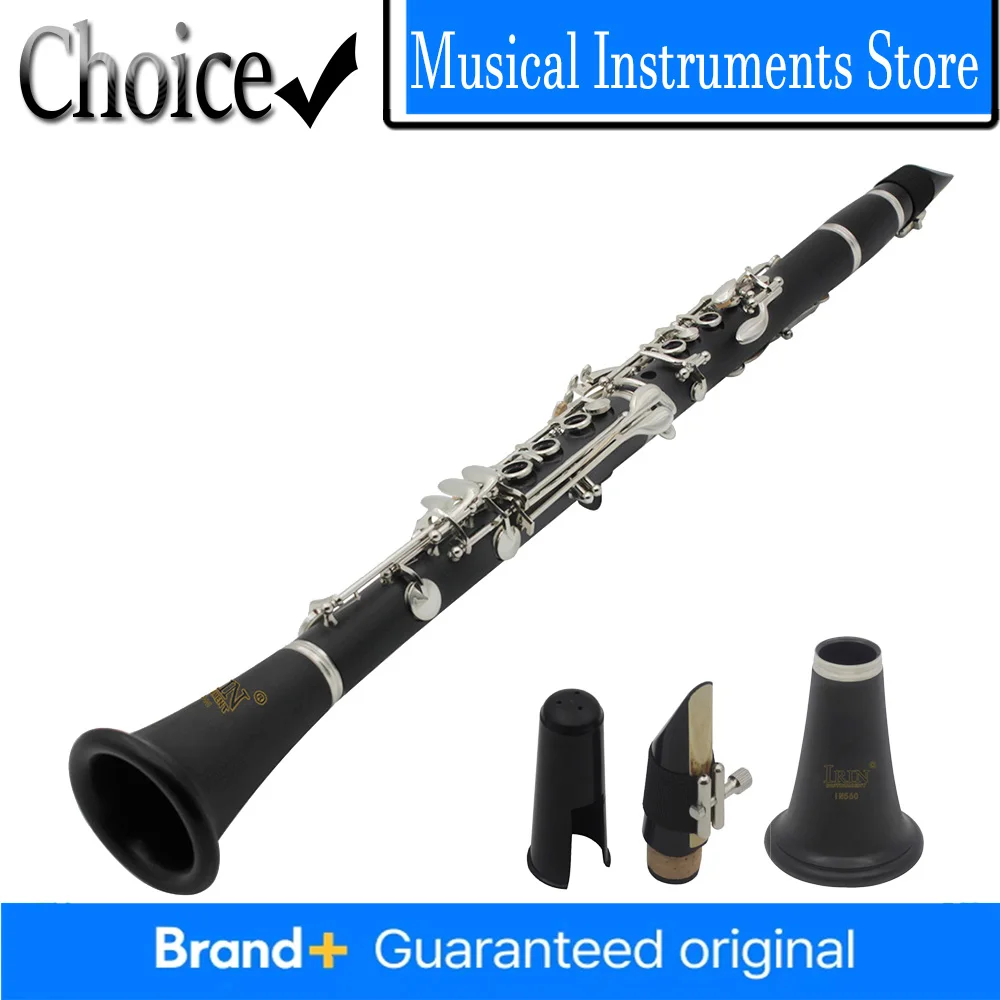 Bb Clarinet IRIN 17 Key Clarinet Synthetic Rubber Body with Oxford Cloth Ligature Complete Kit for Music Lovers Beginner Playing
Bb Clarinet IRIN 17 Key Clarinet Synthetic Rubber Body with Oxford Cloth Ligature Complete Kit for Music Lovers Beginner Playing
