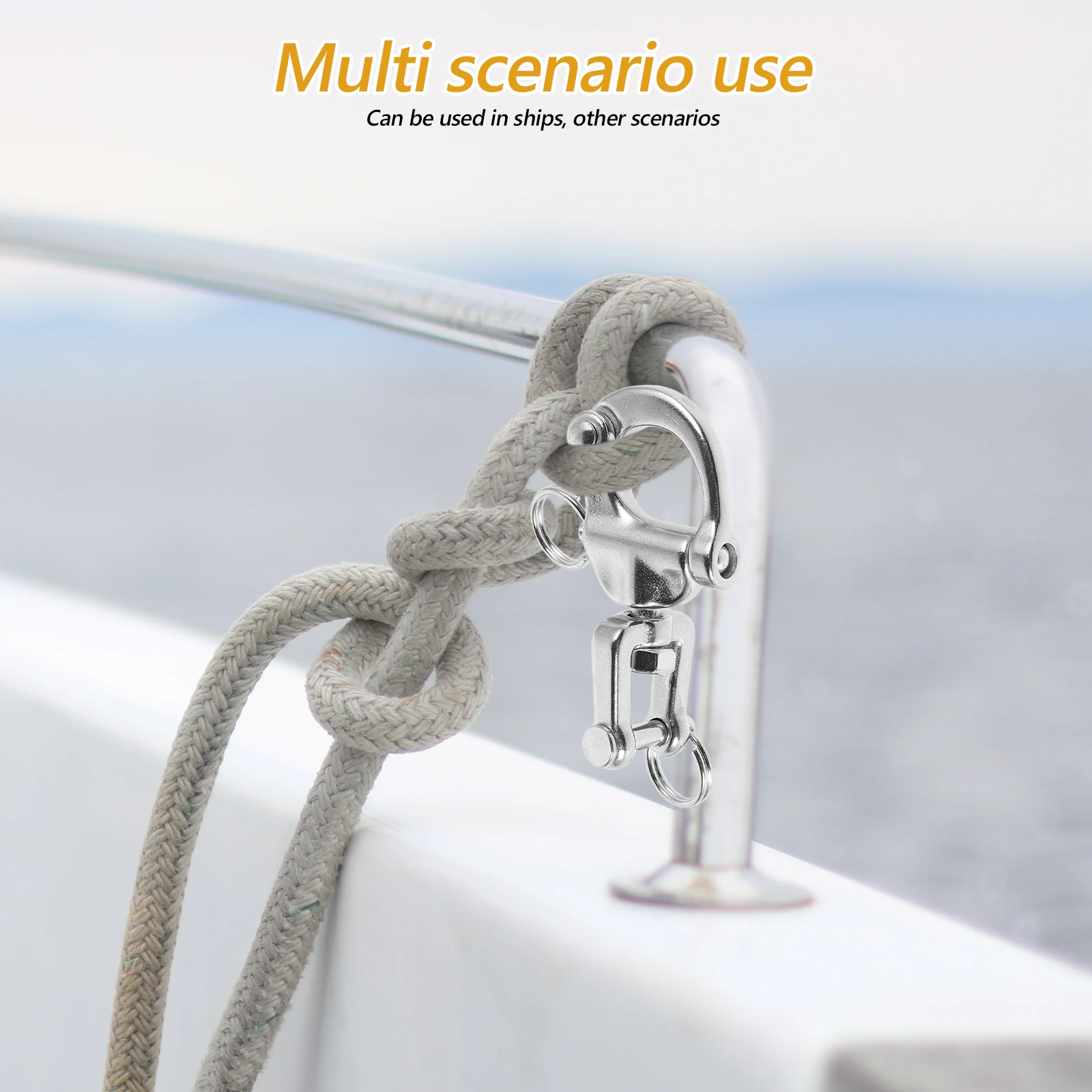 1pc Marine Swivel Snap Shackle Stainless Steel Fork Design Quick Release Sailboat Accessories High Strength Spring Boat Anchor
1pc Marine Swivel Snap Shackle Stainless Steel Fork Design Quick Release Sailboat Accessories High Strength Spring Boat Anchor