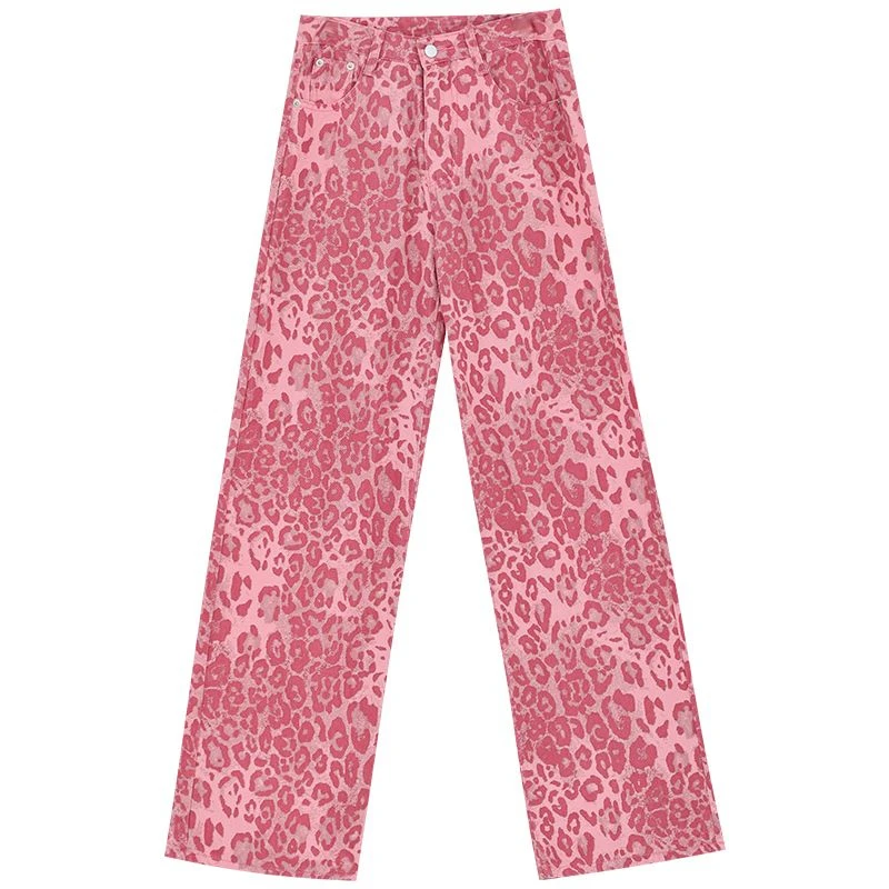 Women's Pink Summer New Leopard Print Pants Personalized High Waist Trousers Cool Girl Casual Bottoms Female Street Sweatpants
Women's Pink Summer New Leopard Print Pants Personalized High Waist Trousers Cool Girl Casual Bottoms Female Street Sweatpants