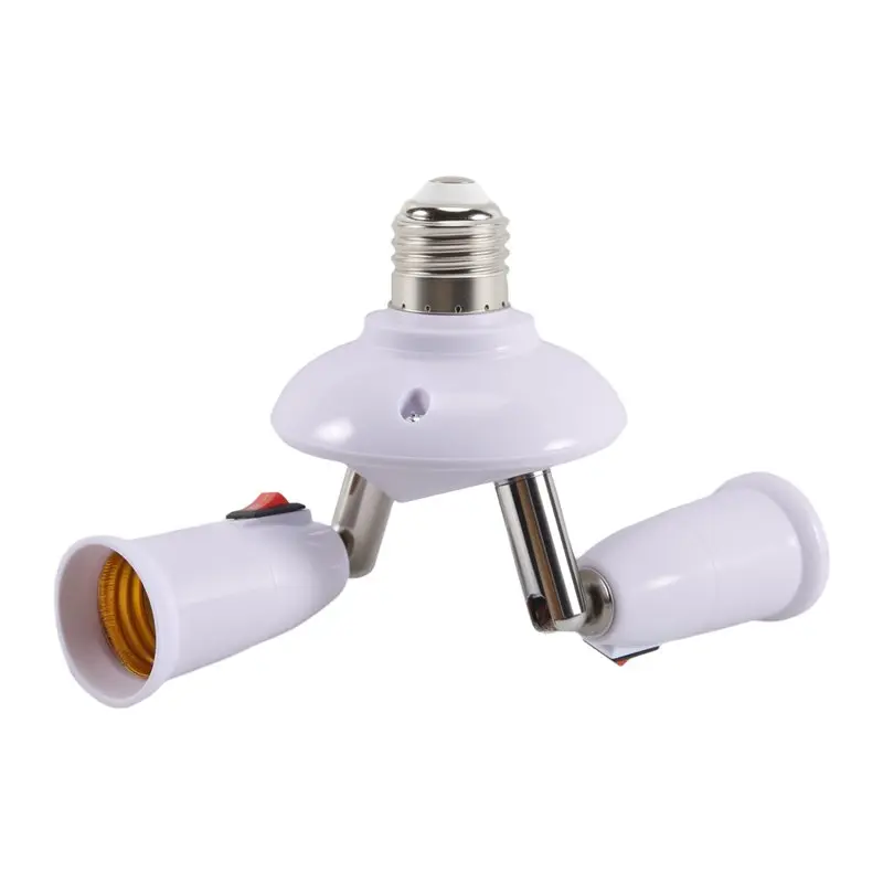 Premium-360 Degree Adjustable - 2 In 1 E27 Splitter Socket Adapter. E27 Standard LED Bulb Socket Adapter
Premium-360 Degree Adjustable - 2 In 1 E27 Splitter Socket Adapter. E27 Standard LED Bulb Socket Adapter