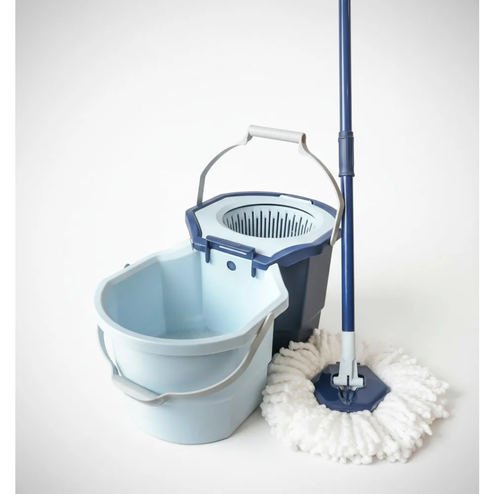 Профессиональная вращающаяся швабра с системой 2 ведра, насадка из микрофибры для глубокой очистки, набор швабр для пола с легким отжиманием
Профессиональная вращающаяся швабра с системой 2 ведра, насадка из микрофибры для глубокой очистки, набор швабр для пола с легким отжиманием