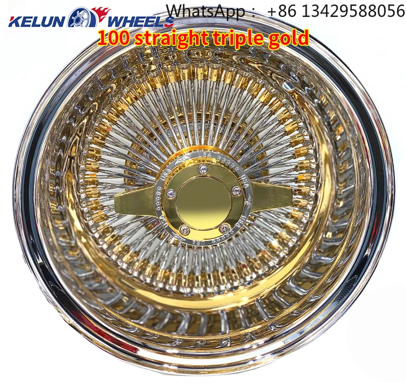 Chrome Rims 13 Inch Rims Gold Wire Wheels 5*4.5"/4.75"/5"Bolt Pattern
Chrome Rims 13 Inch Rims Gold Wire Wheels 5*4.5"/4.75"/5"Bolt Pattern
