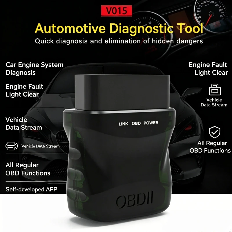 Elm327 Bluetooth Obd2 Car Fault Diagnosis Scanner Universal Wireless Obd Code Reader For Most Vehicles Auto Diagnostic Tool
Elm327 Bluetooth Obd2 Car Fault Diagnosis Scanner Universal Wireless Obd Code Reader For Most Vehicles Auto Diagnostic Tool