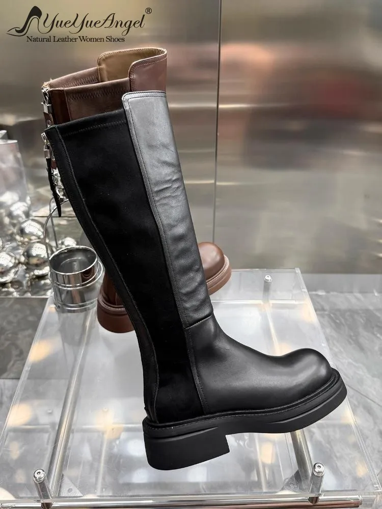 Female Retro Genuine Leather Zipper Knight Boots High Boots Comfortable Cowhide Round Toe Mid Heel Winter Fashion Ladies Shoes
Female Retro Genuine Leather Zipper Knight Boots High Boots Comfortable Cowhide Round Toe Mid Heel Winter Fashion Ladies Shoes